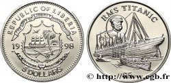LIBERIA 5 Dollars Naufrage du paquebot Titanic 1998 Pobjoy Mint