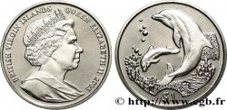 ÎLES VIERGES BRITANNIQUES 1 Dollar Proof’ Elisabeth II / dauphins 2005 