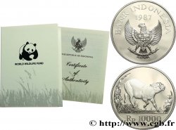 INDONESIA 10000 Rupiah Proof Babiroussa 1987