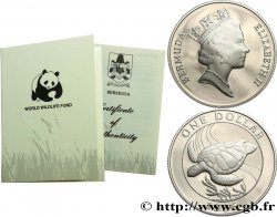 BERMUDES 1 Dollar Proof Tortue 1986  FDC