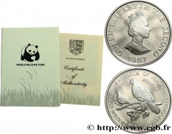 JERSEY 2 Pounds Proof 25e anniversaire du Fond Mondial pour la Nature (WWF) 1987  MS