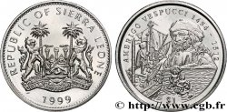SIERRA LEONE 1 Dollar Proof Amerigo Vespucci 1999 Pobjoy Mint