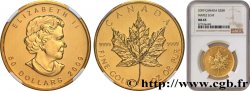 OR D INVESTISSEMENT 50 Dollars  Maple Leaf  Elisabeth II 2009 