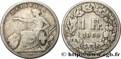 SWITZERLAND 1 Franc Helvetia 1860 Berne