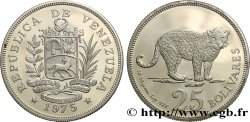 VENEZUELA 25 Bolivares Jaguar 1975