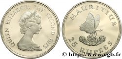 ÎLE MAURICE 25 Roupies Proof papillon 1975