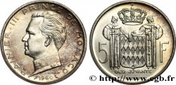 MONACO 5 Francs Rainier III 1960 Paris