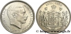 DANEMARK 2 Kroner 60e anniversaire du roi Christian X 1930 Copenhague