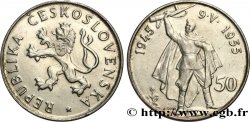 TCHÉCOSLOVAQUIE 50 Korun 10e anniversaire de la libération 1955