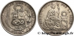 PÉROU 1 Sol “Liberté” assise 1872 Lima