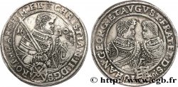 ALLEMAGNE - DUCHÉ DE SAXE - CHRISTIAN II, JEAN-GEORGES ET AUGUSTE Thaler 1610 Leipzig