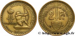 MONACO 2 Francs émission du Crédit Foncier de Monaco 1924 Poissy