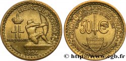 MONACO 50 Centimes émission du Crédit Foncier de Monaco 1924 Poissy