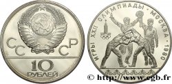 RUSSIE - URSS 10 Roubles Proof J.O. de Moscou, lutteurs 1980 Moscou