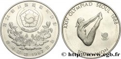 SOUTH KOREA 10000 Won BE XXIV olympiade Séoul 1988 plongeuse 1987