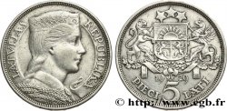 LETTONIE 5 Lati 1929