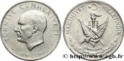 TURQUIE 10 Lira 27e anniversaire de la révolution de Mai 1960