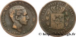 ESPAGNE 10 Centimos Alphonse XII 1879 Oeschger Mesdach & CO