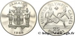 JAMAÏQUE 25 Dollars Proof Jeux Olympiques d’été Séoul 1988 - course de relais 1988 