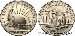 ÉTATS-UNIS D AMÉRIQUE 1/2 Dollar Proof statue de la Liberté / immigrants 1986 San Francisco