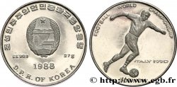 NORTH KOREA 500 Won Proof Coupe du Monde de football Italie 1990 1988