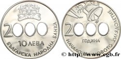 BULGARIA 10 Leva Proof 2000 