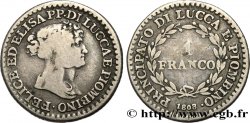 ITALIE - LUCQUES ET PIOMBINO 1 Franco 1808 Florence