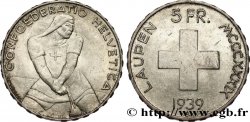 SWITZERLAND 5 Francs 600e anniversaire de la bataille de Laupen 1939 Berne