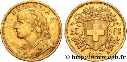 SUISSE 20 Francs “Vreneli” 1897 Berne