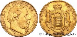 MONACO 20 Francs or Charles III 1879 Paris