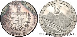 CUBA 10 Pesos Proof Merveilles du monde Antique - Pyramides d’Egypte 1997 La Havane SPL