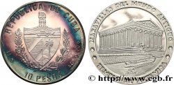 CUBA 10 Pesos Proof Merveilles du monde Antique - Temple d’Artemis 1997 La Havane