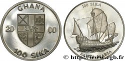GHANA 100 Sika Proof Santa Maria 2000