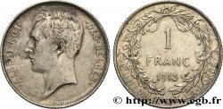 BELGIQUE 1 Franc Albert Ier légende française 1913