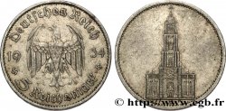 ALLEMAGNE 5 Reichsmark église de la garnison de Potsdam 1934 Berlin