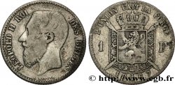BELGIQUE 1 Franc Léopold II légende française 1867