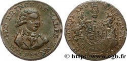 BRITISH TOKENS OR JETTONS 1/2 Penny Middlesex Prince de Galles n.d. 