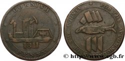 BRITISH TOKENS OR JETTONS 1 Penny “Cornish Penny” Scorrier House (Redruth) 1811 