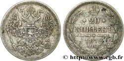 RUSSLAND 20 Kopecks aigle bicéphale 1872 Saint-Petersbourg