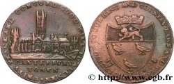 BRITISH TOKENS OR JETTONS 1/2 Penny Canterbury (Kent) 1794 
