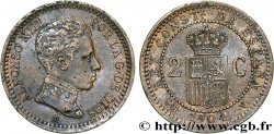 ESPAGNE 2 Centimos Alphonse XIII 1904 Madrid