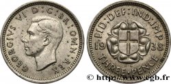 UNITED KINGDOM 3 Pence Georges VI 1938