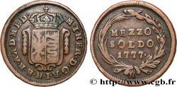 ITALIA - LOMBARDIA 1/2 Soldo Lombardie frappe au nom de Marie-Thérèse d’Autriche 1777 Milan
