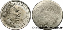 MONACO - PRINCIPAUTÉ DE MONACO - RAINIER III Épreuve en cupro-nickel uniface de 5 Francs - épreuve d’artiste 1970 Paris