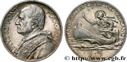 VATICANO E STATO PONTIFICIO 5 Lire Pie XI an XVI 1937