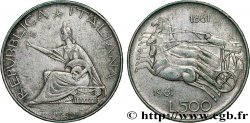 ITALIA 500 Lire Centenaire de l’Unité Italienne 1961 Rome