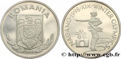 ROMANIA Piéfort 100 Lei Proof Jeux Olympiques d’hiver de Nagano - Patinage artistique 1998