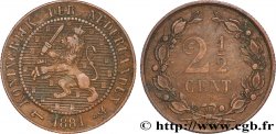 PAESI BASSI 2 1/2 Cents lion couronné 1881 Utrecht