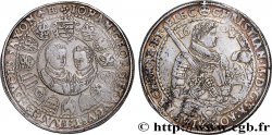 ALLEMAGNE - DUCHÉ DE SAXE - CHRISTIAN II, JEAN-GEORGES ET AUGUSTE Thaler 1604 Leipzig TTB
