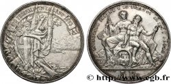 SUIZA 5 Francs, concours de Tir de Lugano 1883